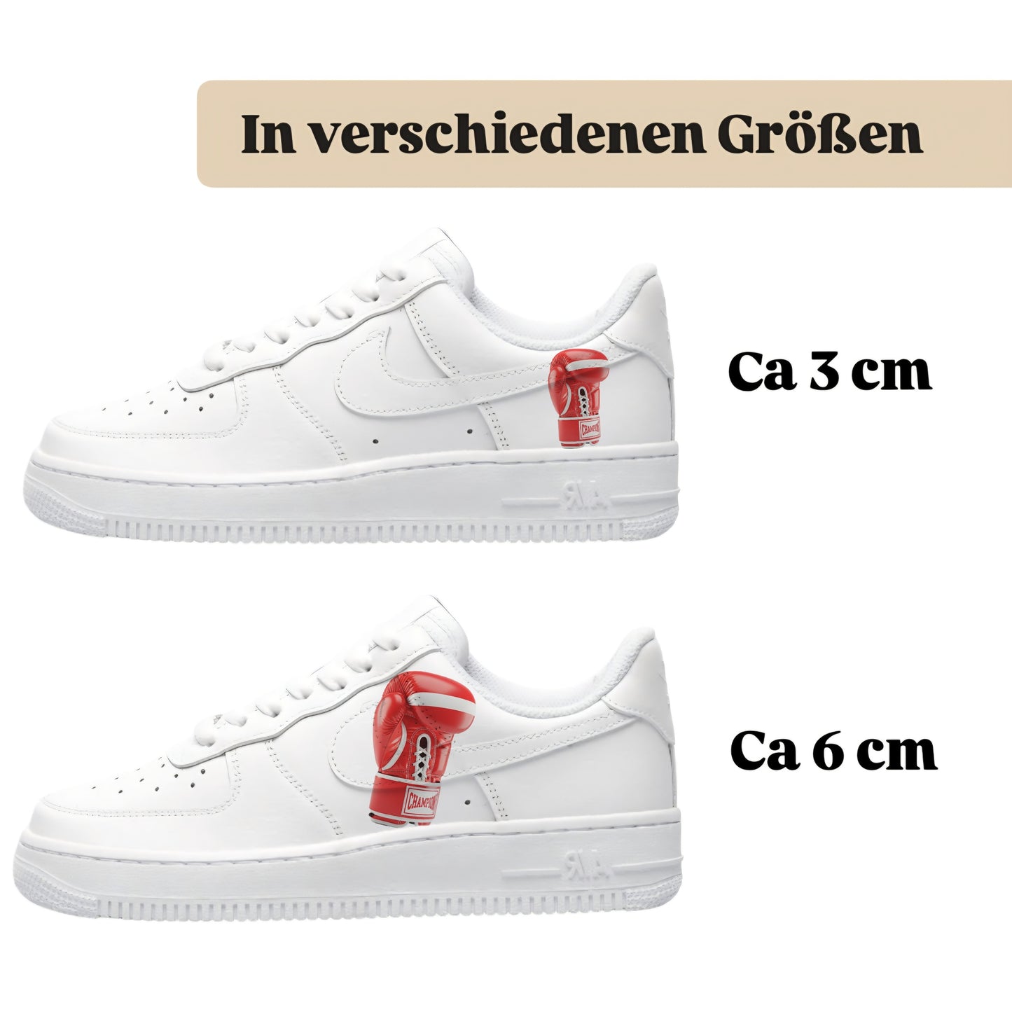 Boxhandschuhe Sneakytats Design Bügelfolie für alle Textilien