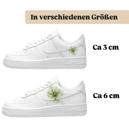 Bügelmotiv grüne Christrosen