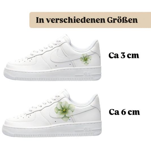 Bügelmotiv grüne Christrosen