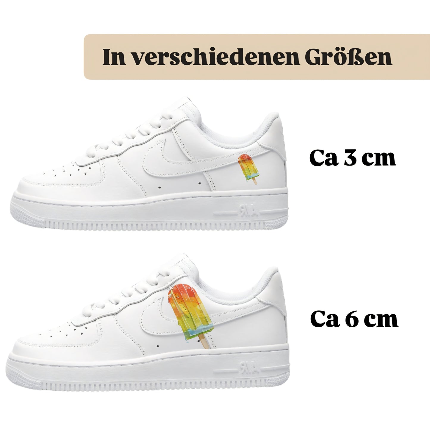 Sneakerfolien einzigartig und neu für mehrere Schuharten Nike Adidas Puma Eis