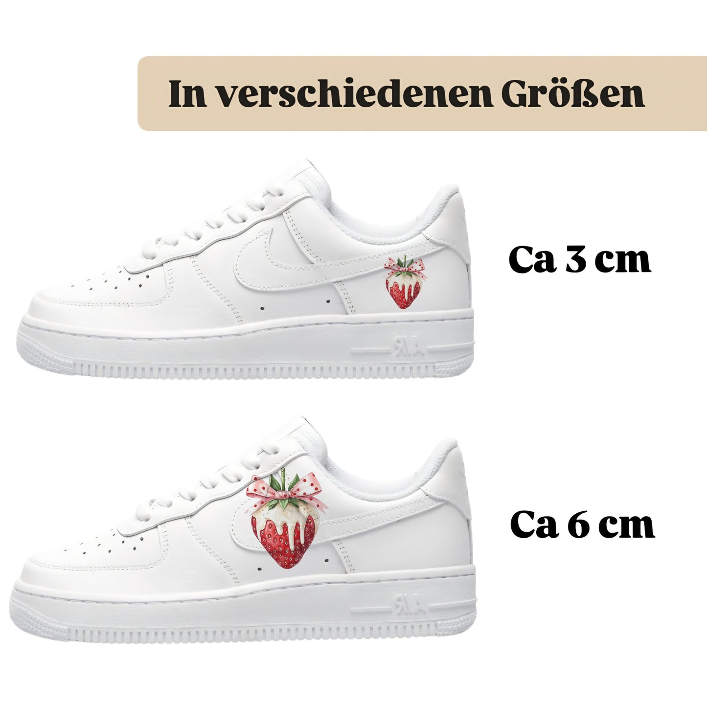 Sneakerfolien für verschiedene SchuheNike Adidas Puma Erdbeere