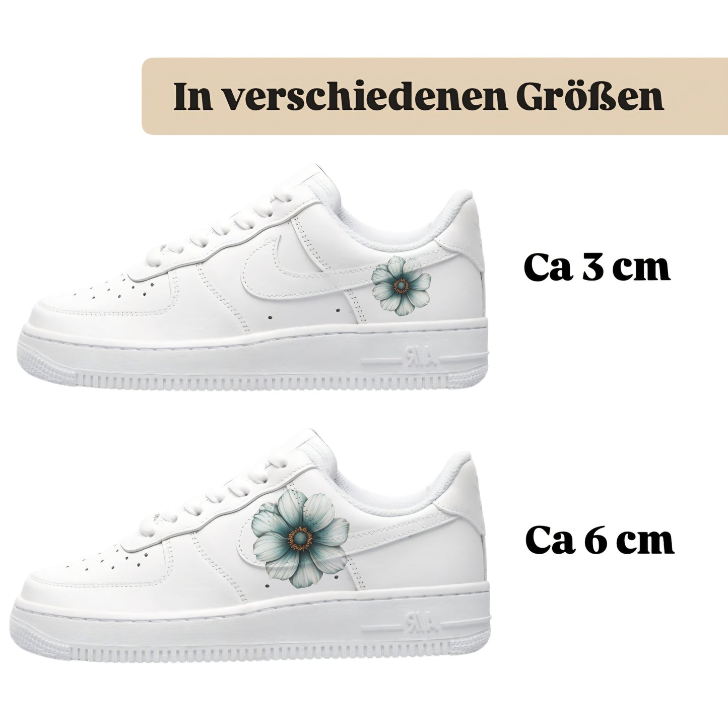 Sneakerfolien einzigartig und neu für mehrere Schuharten Nike Adidas Puma Flower