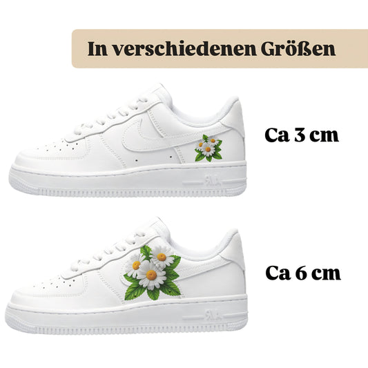 Sneakerfolien einzigartig und neu für mehrere Schuharten Nike Adidas Puma Gänseblümchen