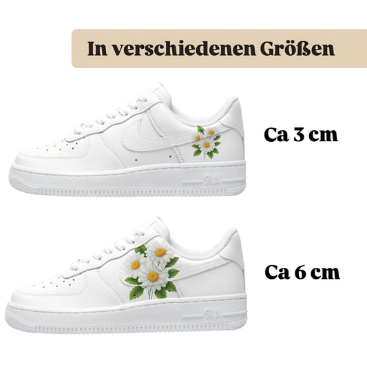 Bügelbild für Schuhe zum selber personalisieren custom Sneaker Blume