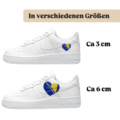 Sneakerfolien für verschiedene Schuharten Nike Adidas Puma Herz Bosnien