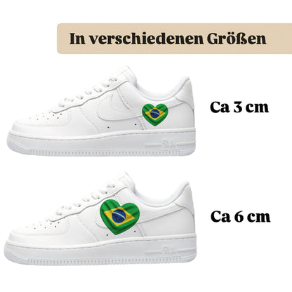 Sneakerfolien für verschiedene Schuharten Nike Adidas Puma Herz Brasilien