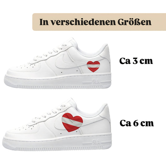 Sneakerfolien für verschiedene Schuharten Nike Adidas Puma Herz Österreich