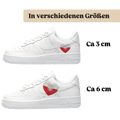 Bügelbild für alle Schuhe zum selber gestalten custom Sneaker Montenegro