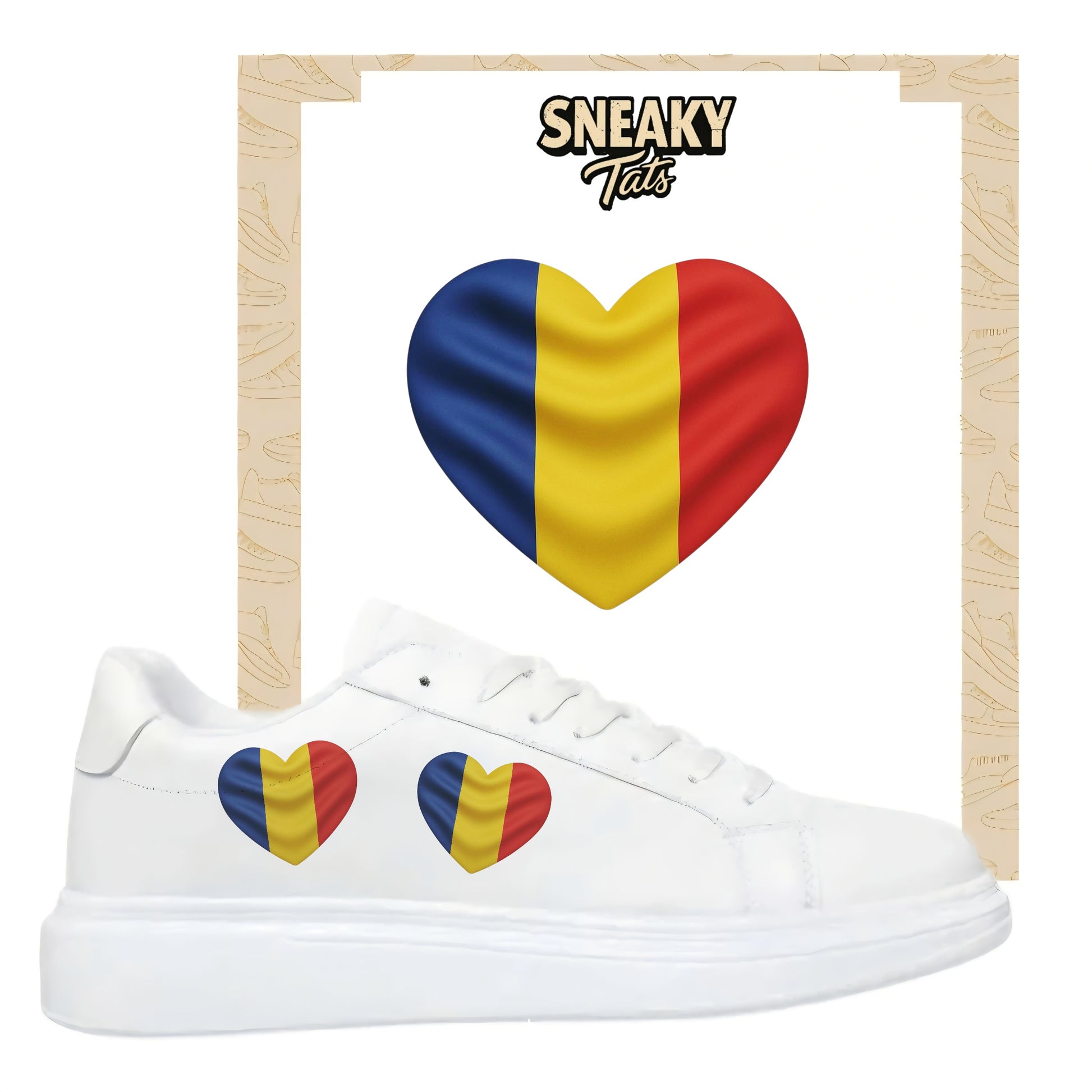 Sneakerfolien für verschiedene Schuharten Nike Adidas Puma Herz Rumänien