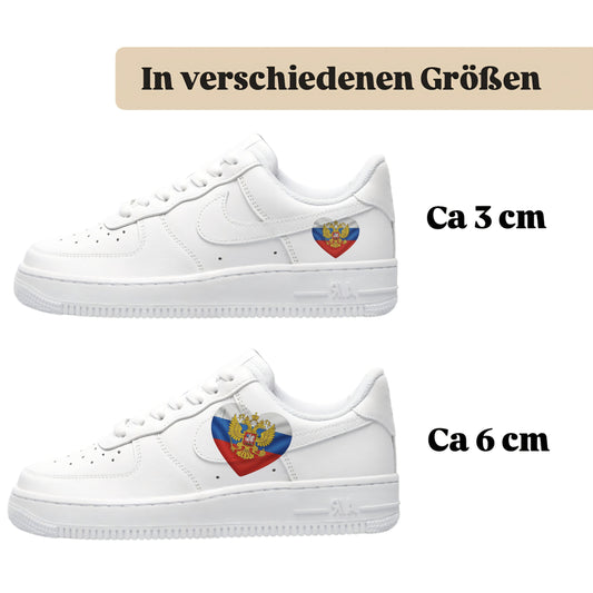 Sneakerfolien für verschiedene Schuharten Nike Adidas Puma Herz Russland