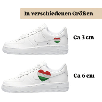 Bügelbild für alle Schuhe zum selber gestalten custom Sneaker Ungarn