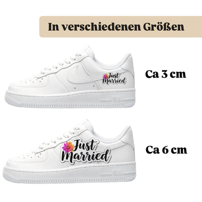 Bügelbild für alle Schuhe zum selber gestalten custom Sneaker wedding Hochzeit