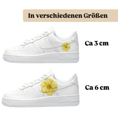 Bügelbild für Schuhe zum selber personalisieren custom Sneaker Blume