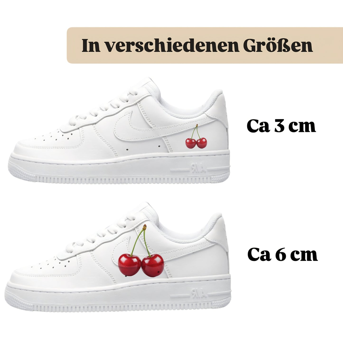 Frucht Kirschen Motiv zum Selbstgestalten für alle Sneaker 