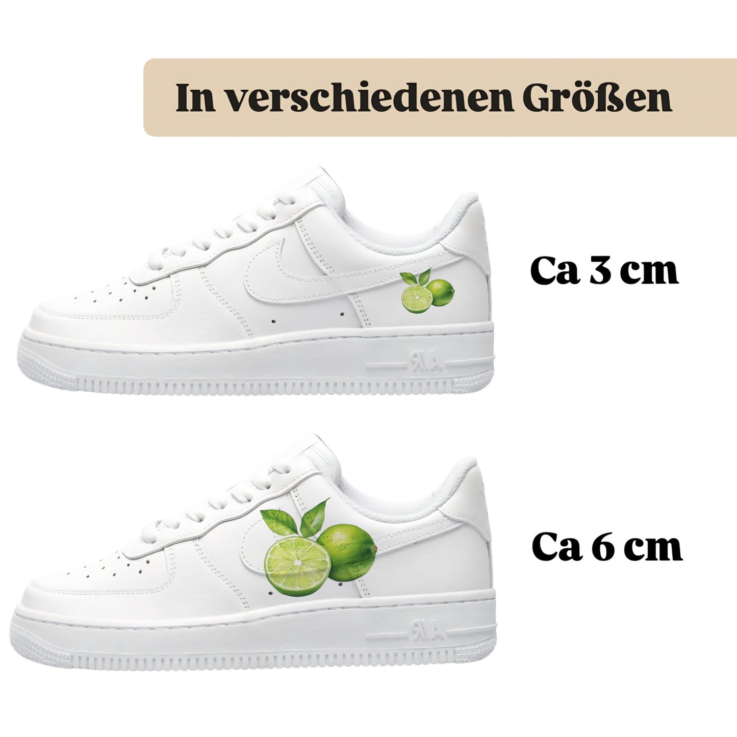 Sneakerfolien einzigartig und neu für mehrere Schuharten Nike Adidas Puma Limon