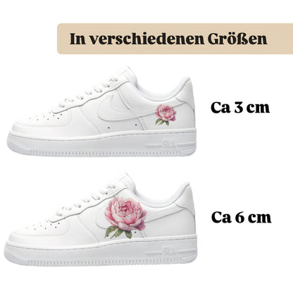 Sneakerfolien einzigartig und neu für mehrere Schuharten Nike Adidas Puma Pfingstrose