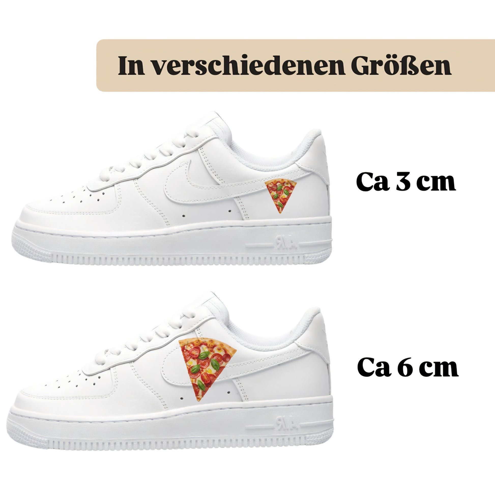 Pizzastück Bügelbild für deine Schuhe von sneakytats