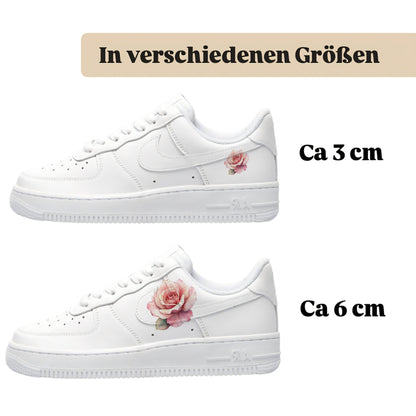 Bügelbilder für mehrere Sneakerarten Rose