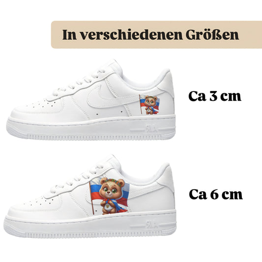 Sneakerfolien für verschiedene SchuheNike Adidas Puma Russia Bär