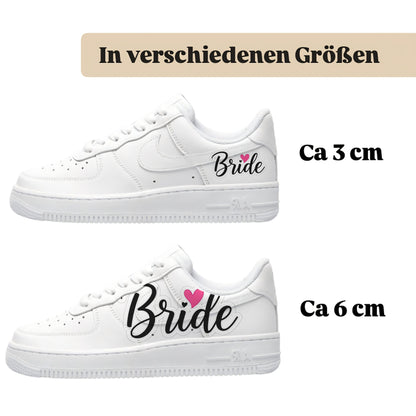 Bügelbild für alle Schuhe zum selber gestalten custom Sneaker wedding Hochzeit