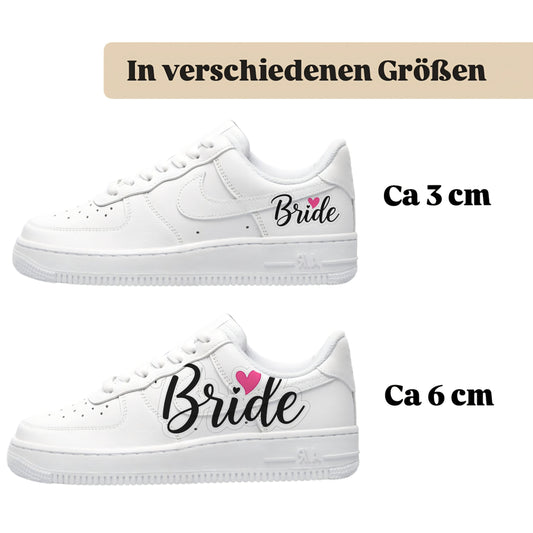 Bügelbild für alle Schuhe zum selber gestalten custom Sneaker wedding Hochzeit