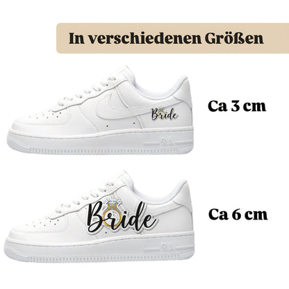 Bügelbild für alle Schuhe zum selber gestalten custom Sneaker wedding Hochzeit