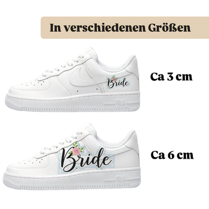 Bügelbild für alle Schuhe zum selber gestalten custom Sneaker wedding Hochzeit