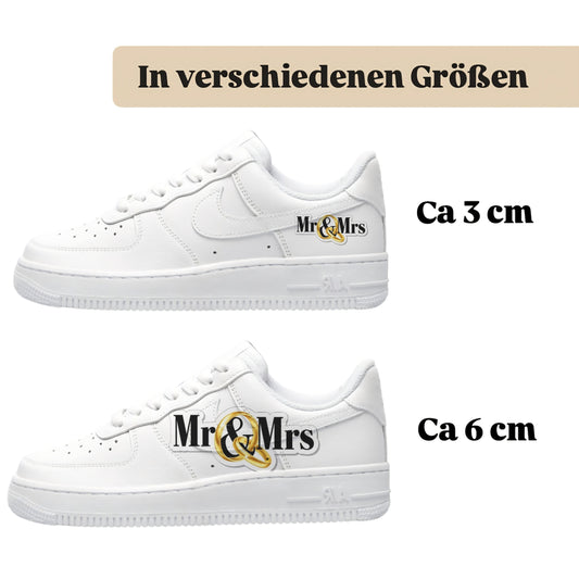 Bügelbild für alle Schuhe zum selber gestalten custom Sneaker wedding Hochzeit