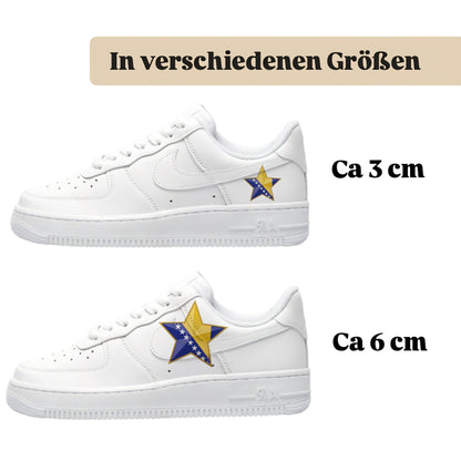 Bügelbild für alle Schuhe zum selber gestalten custom Sneaker Bosnien