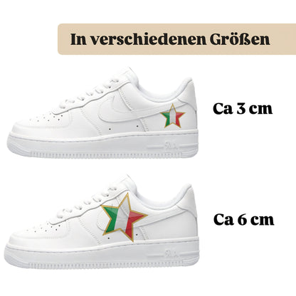 Bügelbild für alle Schuhe zum selber gestalten custom Sneaker Italien