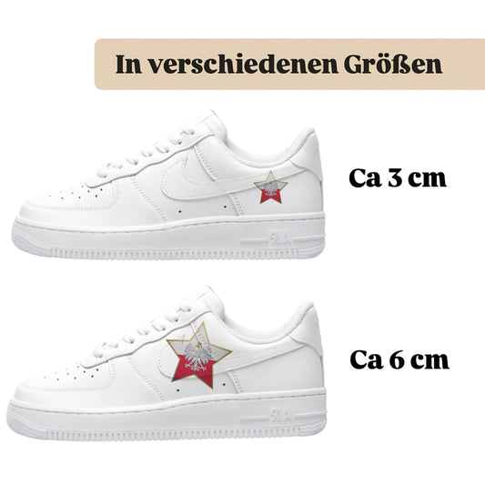 Bügelbild für alle Schuhe zum selber gestalten custom Sneaker Polen