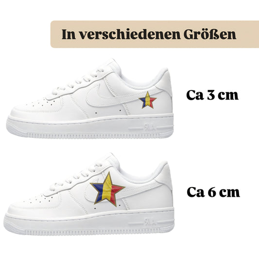Bügelbild für alle Schuhe zum selber gestalten custom Sneaker Rumänien