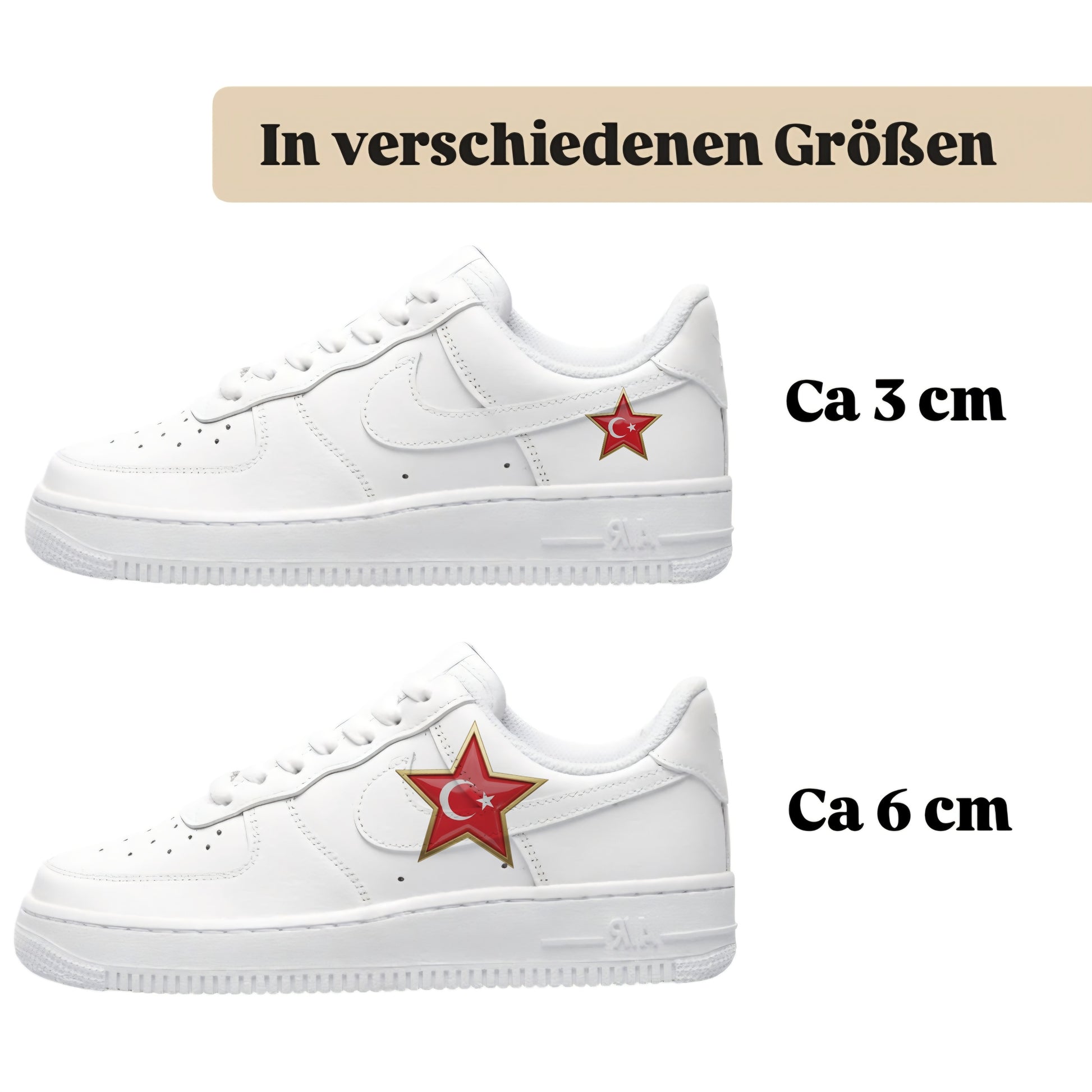 Bügelbild für alle Schuhe zum selber gestalten custom Sneaker Türkei