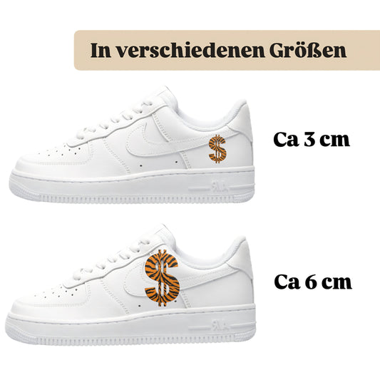 Zebra Dollar Bügelfolie für deine sneaker von sneakytats