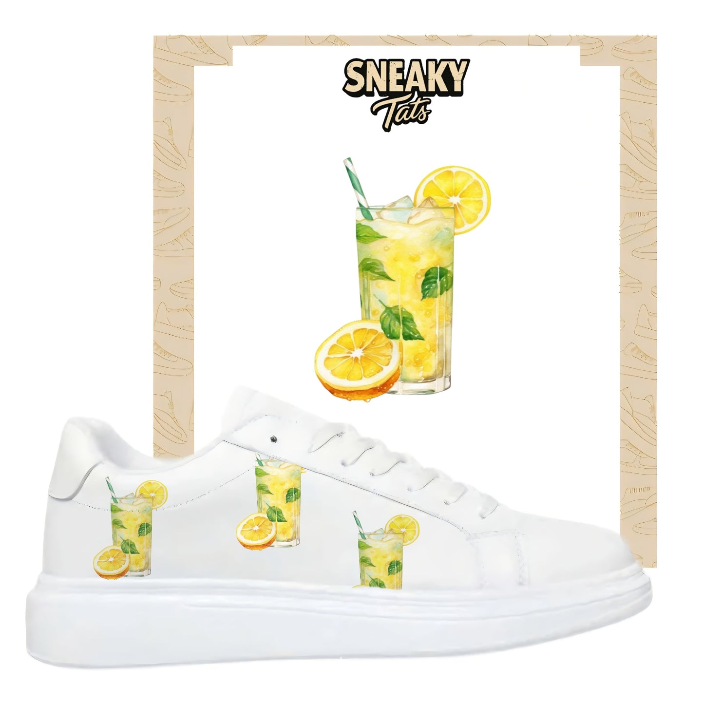 Sneakerfolien einzigartig und neu für mehrere Schuharten Nike Adidas Puma limon Drink