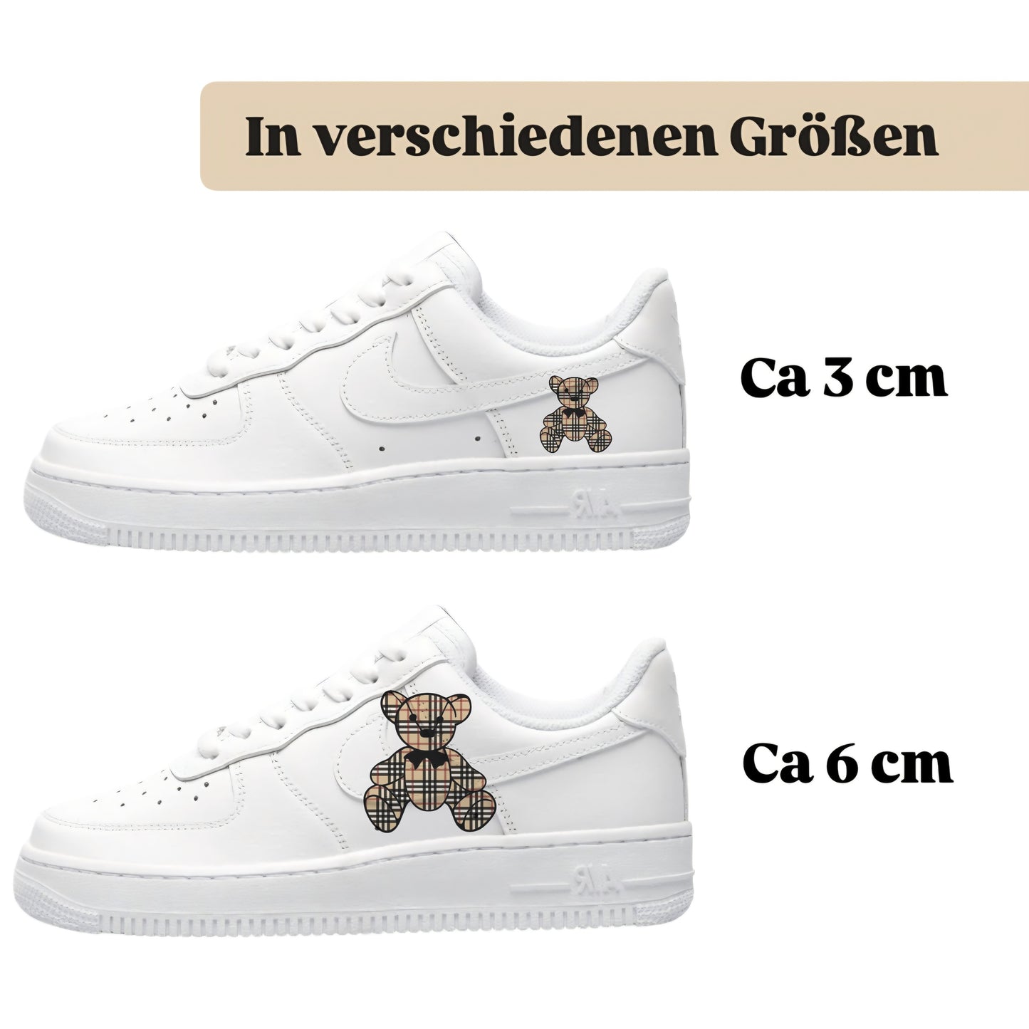 Sneakerfolien einzigartig und neu für mehrere Schuharten Nike Adidas Puma luxus Teddy