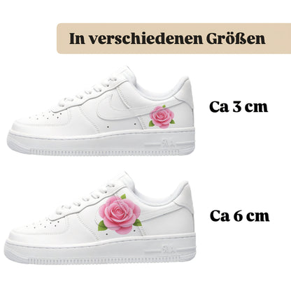 Bügelfolien für alle Schuhe zum selber personalisieren custom Sneaker Rosen