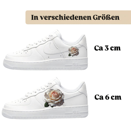 sneakytats rosenmotiv für sneakerfans